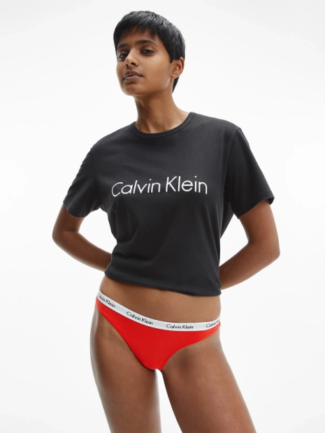 Dámská tanga Calvin Klein 3pack QD3587/1CX(6)