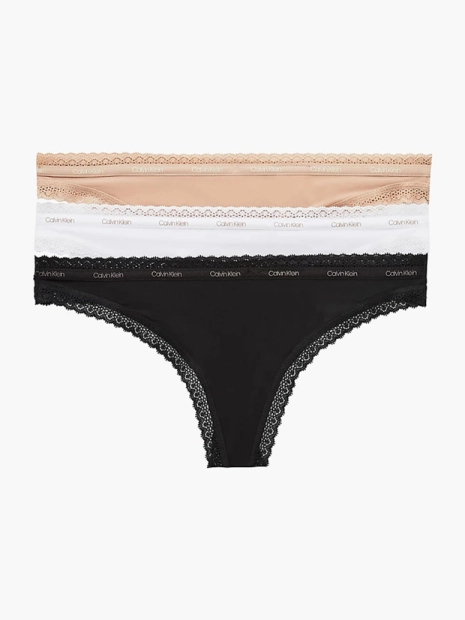 QD3802/FIY - tanga Calvin Klein 3pack