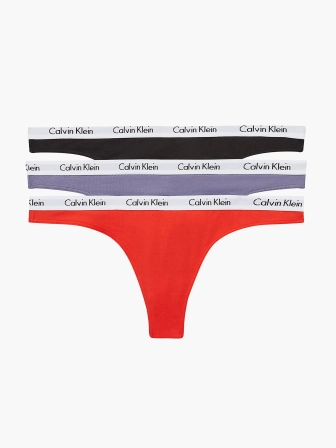 QD3587/1CX - dámská tanga Calvin Klein 3pack