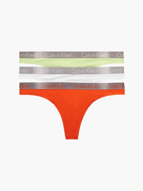 QD3560/6S2 - dámská tanga Calvin Klein 3 pack